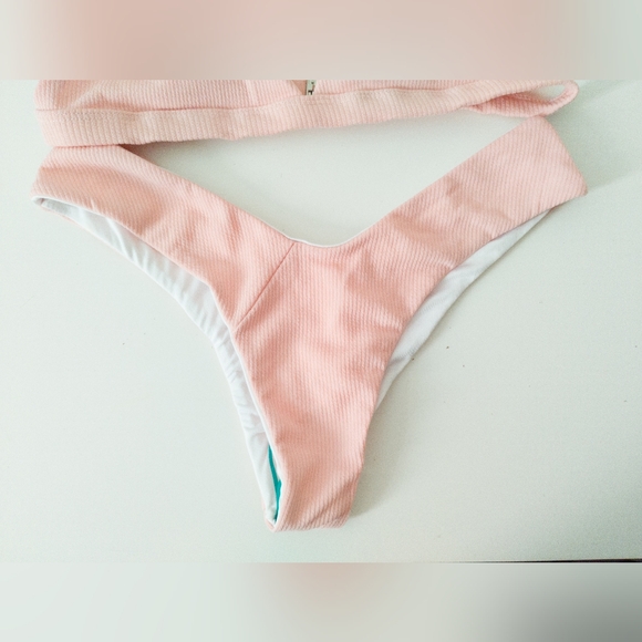 Zaful 2 Piece Bikini Pink Size Large New - Picture 3 of 7